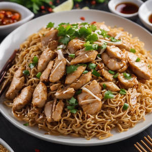 Garlic Chicken + Chicken Hakka Noodles