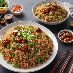 Veg Fried Rice + Manchurian