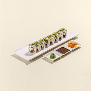 Cream Cheese Wasabi Maki Roll (uramaki, 8 Pcs)