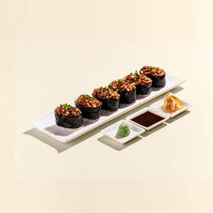 Pork Chashu Gunkan Sushi - 6 Pcs