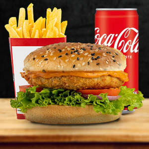 Classic Veg Burger + Fries + Coke