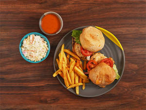 2Classic Chicken Burger+PERi PERi Chips+Coleslaw+PERi-PERi Dip