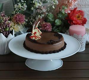 Chocolate Almond Hazelnut  Cake (Eggless)