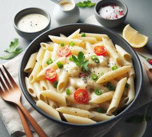 White Sauce Cheese Penne Pasta