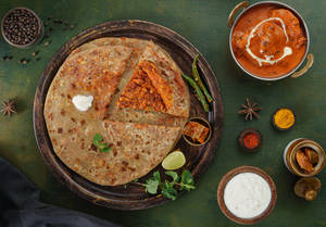 Butter Chicken Parantha