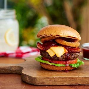 Honey Bbq Chicken-eggo Burger
