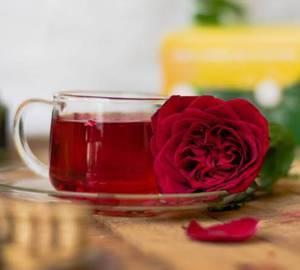 Rose flower tea