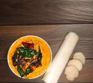 Banana stem chutney (Vazhaithandu Chutney)