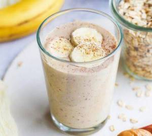 Peanut Butter Banana  Oats Smoothie