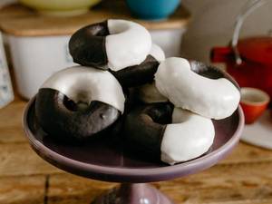 Dark and white fantasy doughnuts                     