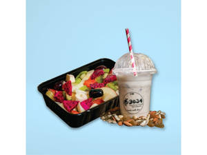 Fasting Combo (perfect Fruit Platter With Dry Fruit Milkshake)
