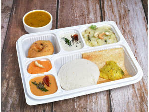 Mini Meals 3 Types Of Variety Rice, 1 Chapathi, Sweet