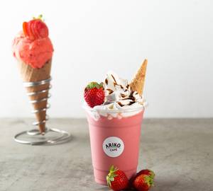 Strawberry Sorbet Milkshake