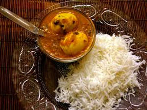Anda Curry-1 egg + Rice-Small meal box
