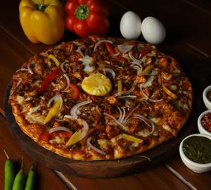 Sunny -Side-Up Pizza (Chicken)