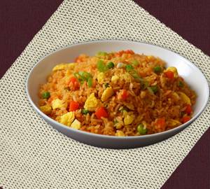 Schezwan egg fried rice