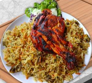 Chicken Briyani + Grill Chicken 1/4