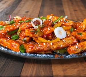 Sesame Chilly Potatoes