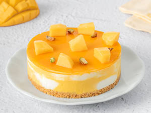 Eggless Mango Baked Cheesecake [1/2kg]
