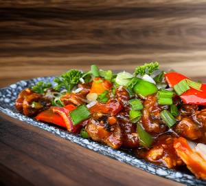 Beijing Pan Tossed Chilly Mushrooms