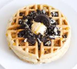 Crunchy oreo waffle                         