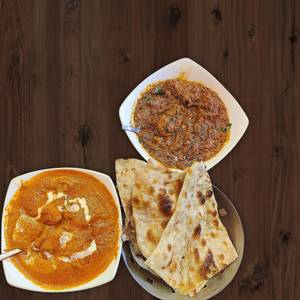 Butter Naan(2) 4 Pc + Pepper Chicken Masala