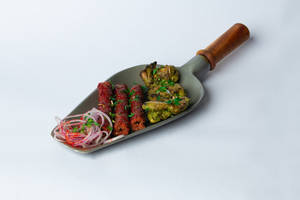 Murgh Mirch Kebab + Chicken Seekh Kebab