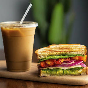 Bombay Cheese Sandwich (2 Pcs) + Cold Coffee