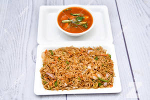 Fried Rice + Chilli Paneer