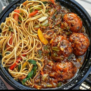 Veg Manchurian Noodles