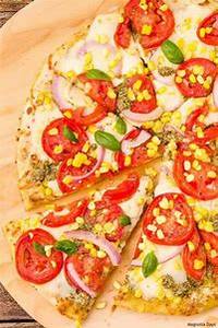 Tomato and Corn Pizza