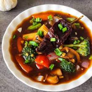 Spicy Schezwan Vegetable Gravy