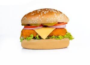 Veggie tikki cheese burger