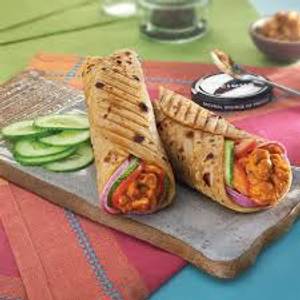 Cheese aloo tikki wrap