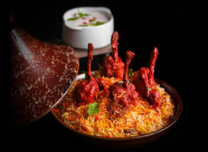 Chicken Lollipop Biryani