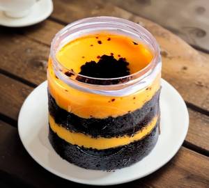Mango Crush Choco Truffle Jar Cake [200 ML @ 2 Pc]