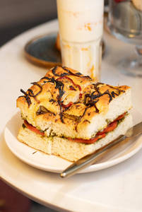 Caprese Focaccia Sandwich