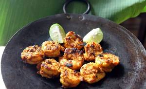 Masala grilled prawns