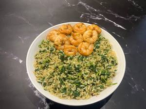 Healthy Spinach & Shrimp Bowl