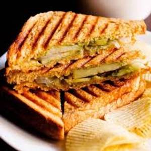 Veg Sandwich with Tikki