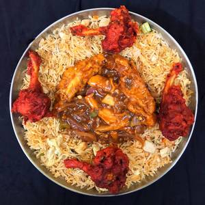 Chicken Fried Rice + Chilli Chicken + Chicken Lollipop