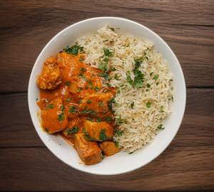 Low Fat Butter Chicken Rice Combo