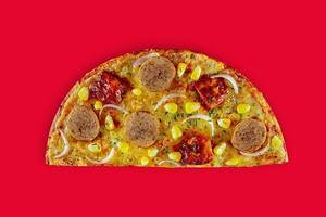 Meatball & Bbq Chicken Semizza (Half Pizza)(Serves 1)