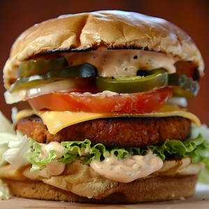 Veg Double Decker Burger