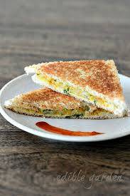 Aloo masala plain sandwich