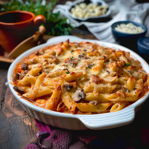 Penne Al Forno Chicken Pasta