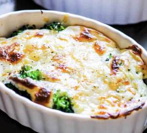 Keto Veg Au Gratin Al Olio [mushroom 20g,pakchoi40g,zucchini40g,olive Oil,8carbs Approx]