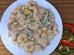 Jain white sauce pasta