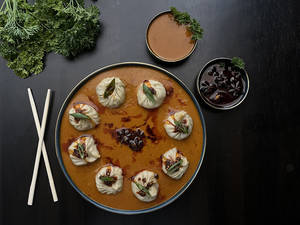 Mushroom Jhol Momos
