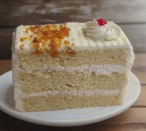 Butterscotch buttercream piece cake